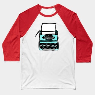 Vintage Typewriter: Old Fashioned Retro Hipster T-Shirt Baseball T-Shirt